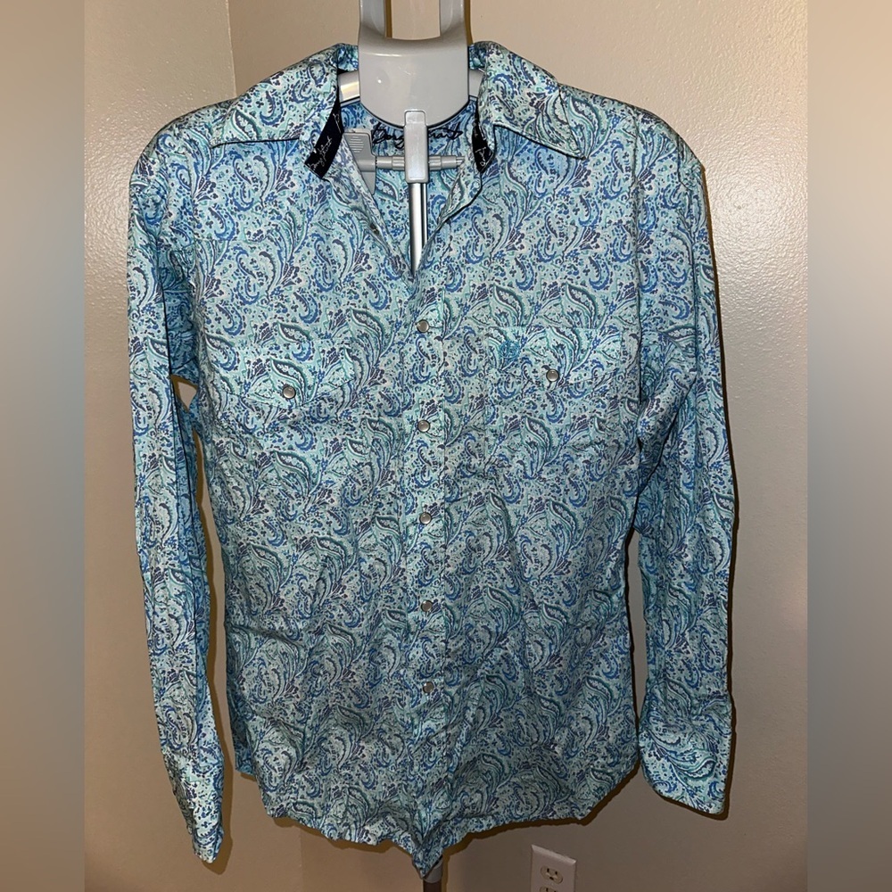 George Strait Paisley Western Button-Down Shirt